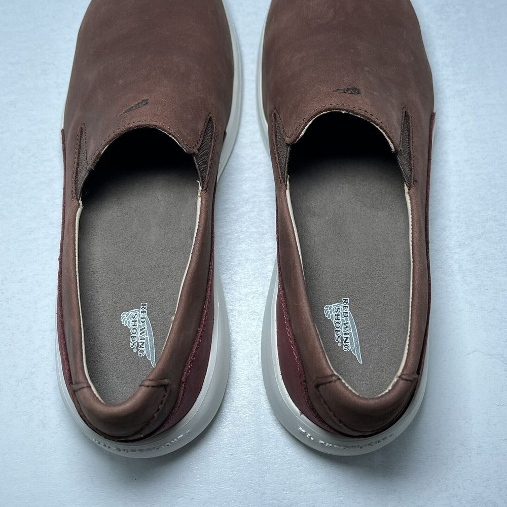 Red Wing Women's Brown Leather Cross Lite Slip On Shoes Aluminum Toe Size 8 - Picture 9 of 11